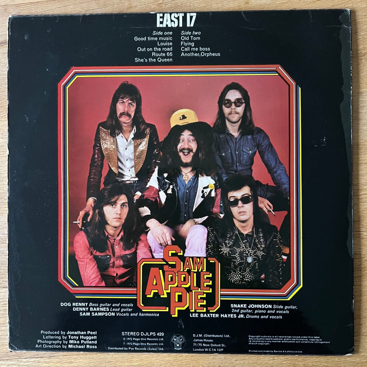 Sam Apple Pie - East 17 / 1. UK Press. 1972 - (VG++/VG+)