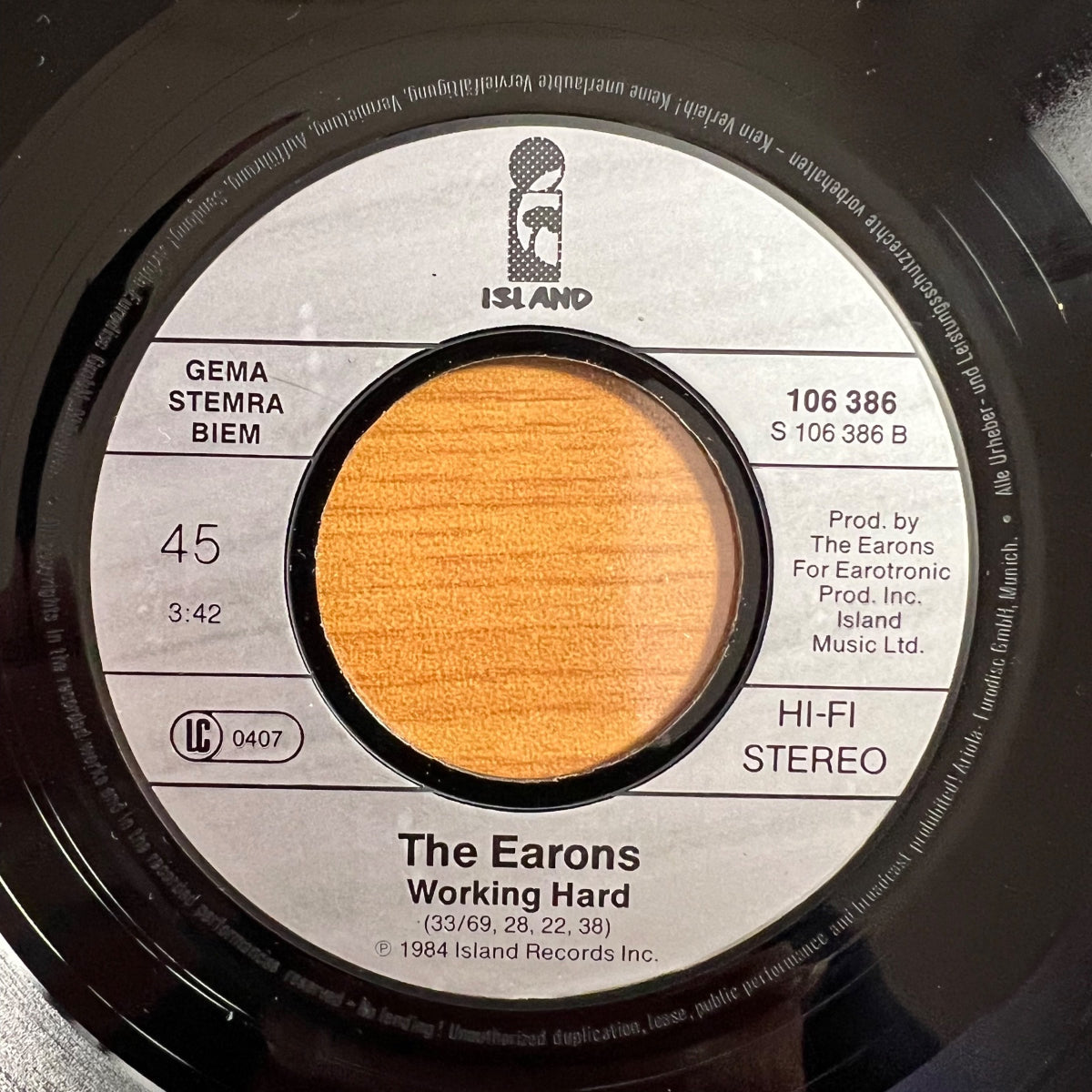 Earons - Land Of Hunger / 1. D-Press. 1984 - (VG++/VG++)