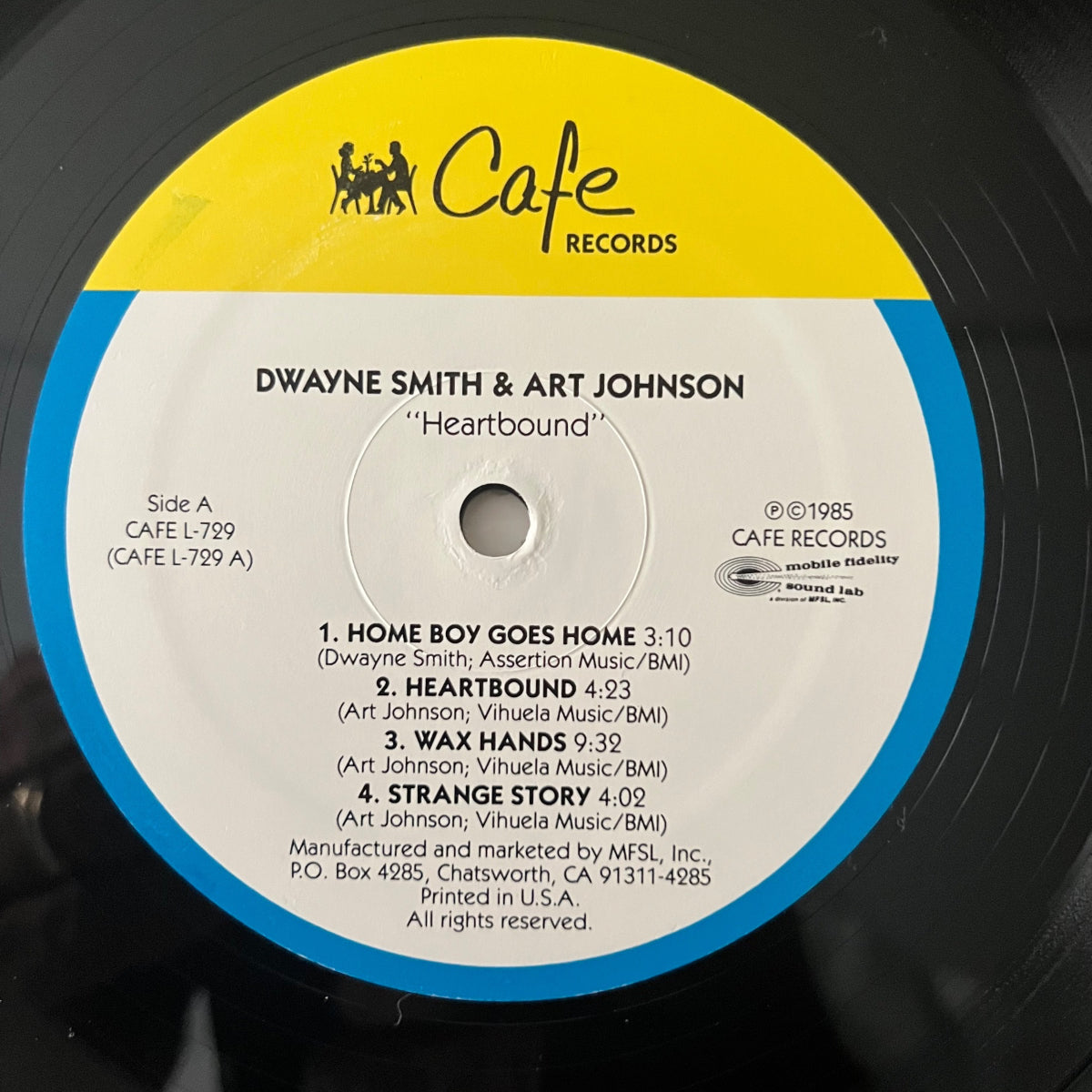 Dwayne Smith et Art Johnson - Heartbound / Pressage américain. 1985 - Audiophile MFSL - (M-/VG+)