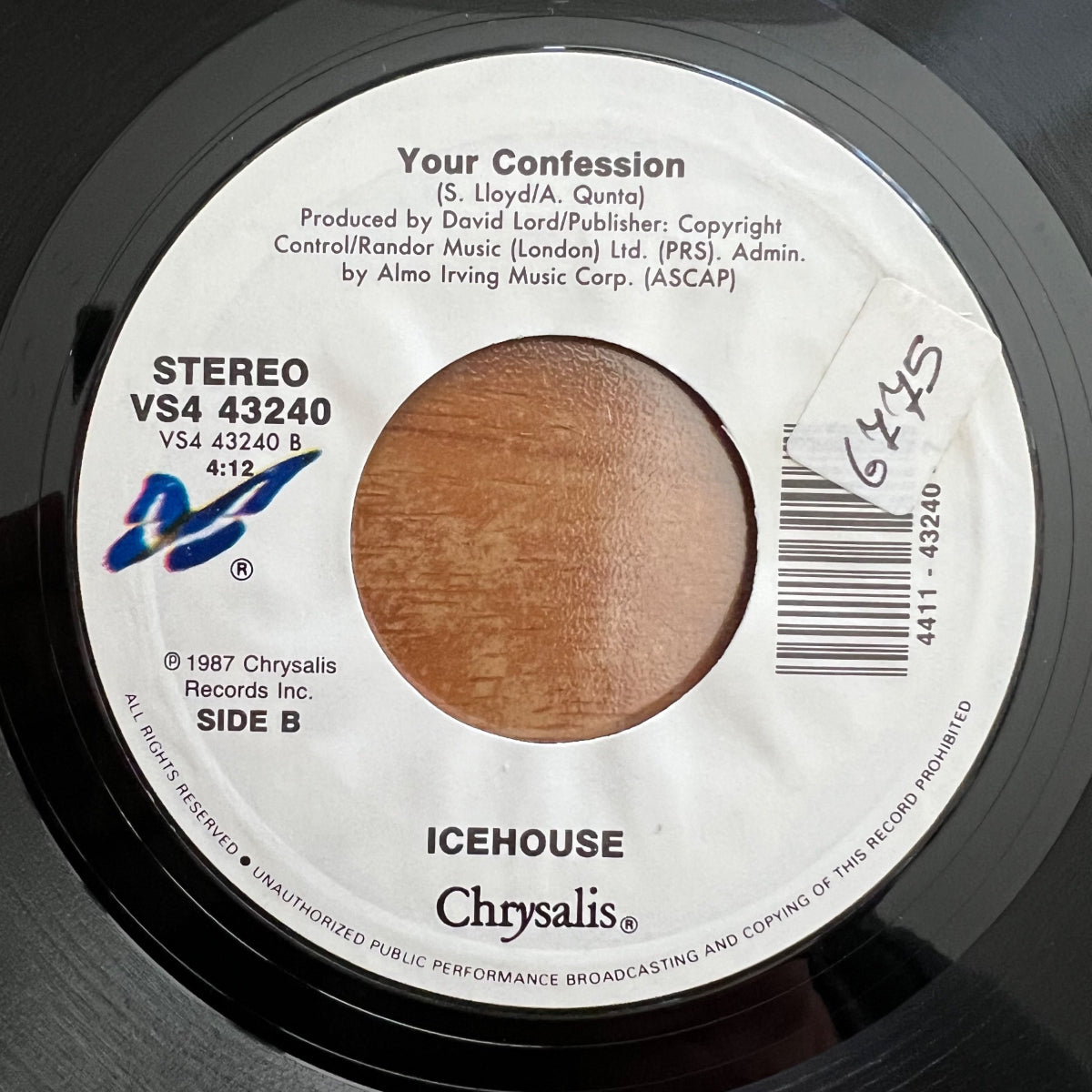 Icehouse - My Obsession / 1. US-Press. 1987 - (M-/VG++)