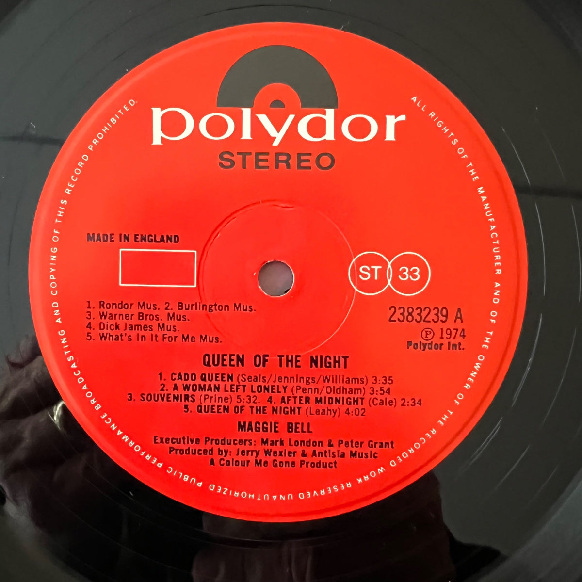 Maggie Bell - Queen Of The Night / 1. UK-Press. 1974 - (M-/VG++)