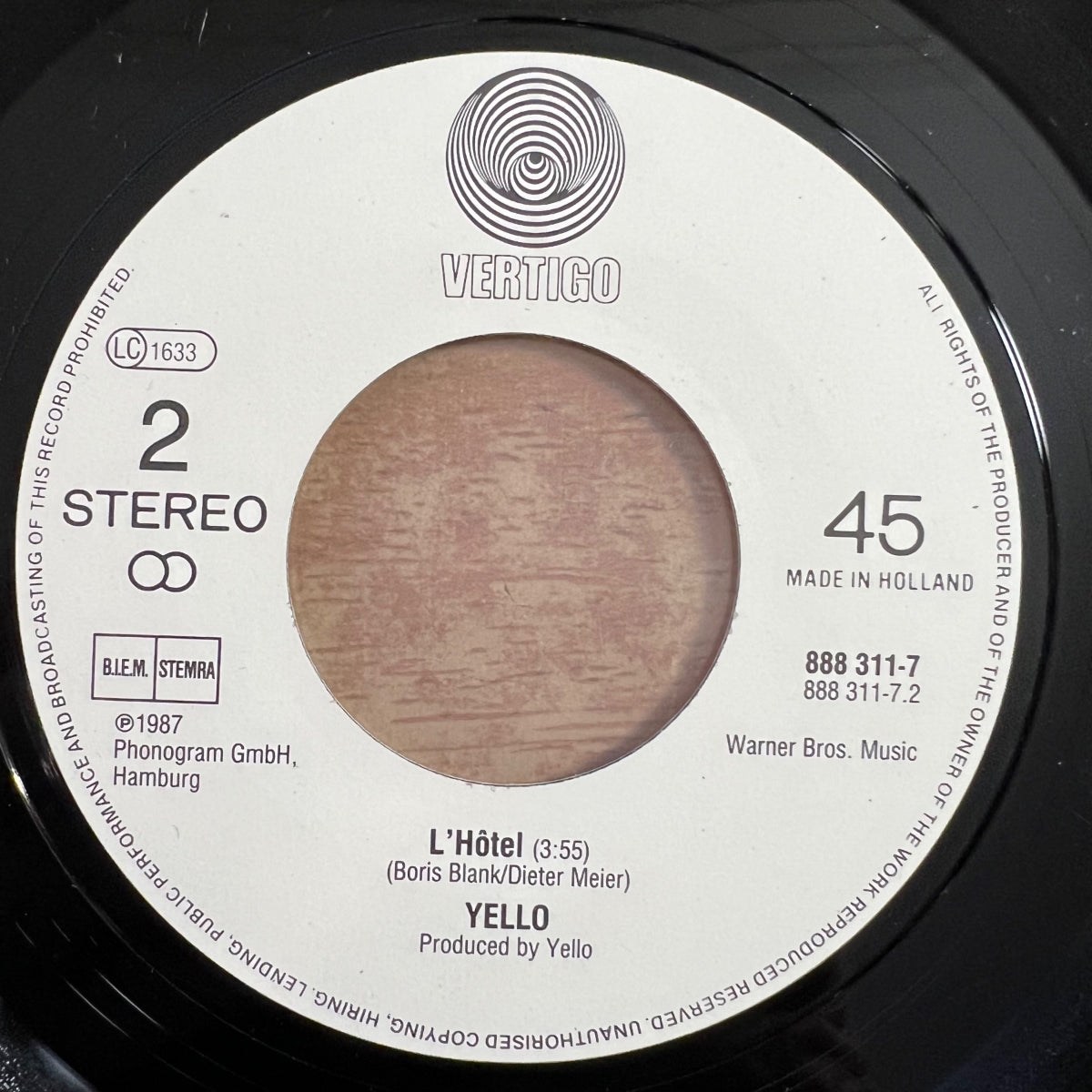 Yello - Call It Love / 1. NL-Press. 1987 - (VG++/VG+)