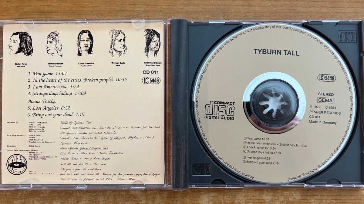 Tyburn Tall - Same // CD - 1. Pressage allemand. 1994 sur CD - (M-/M-)