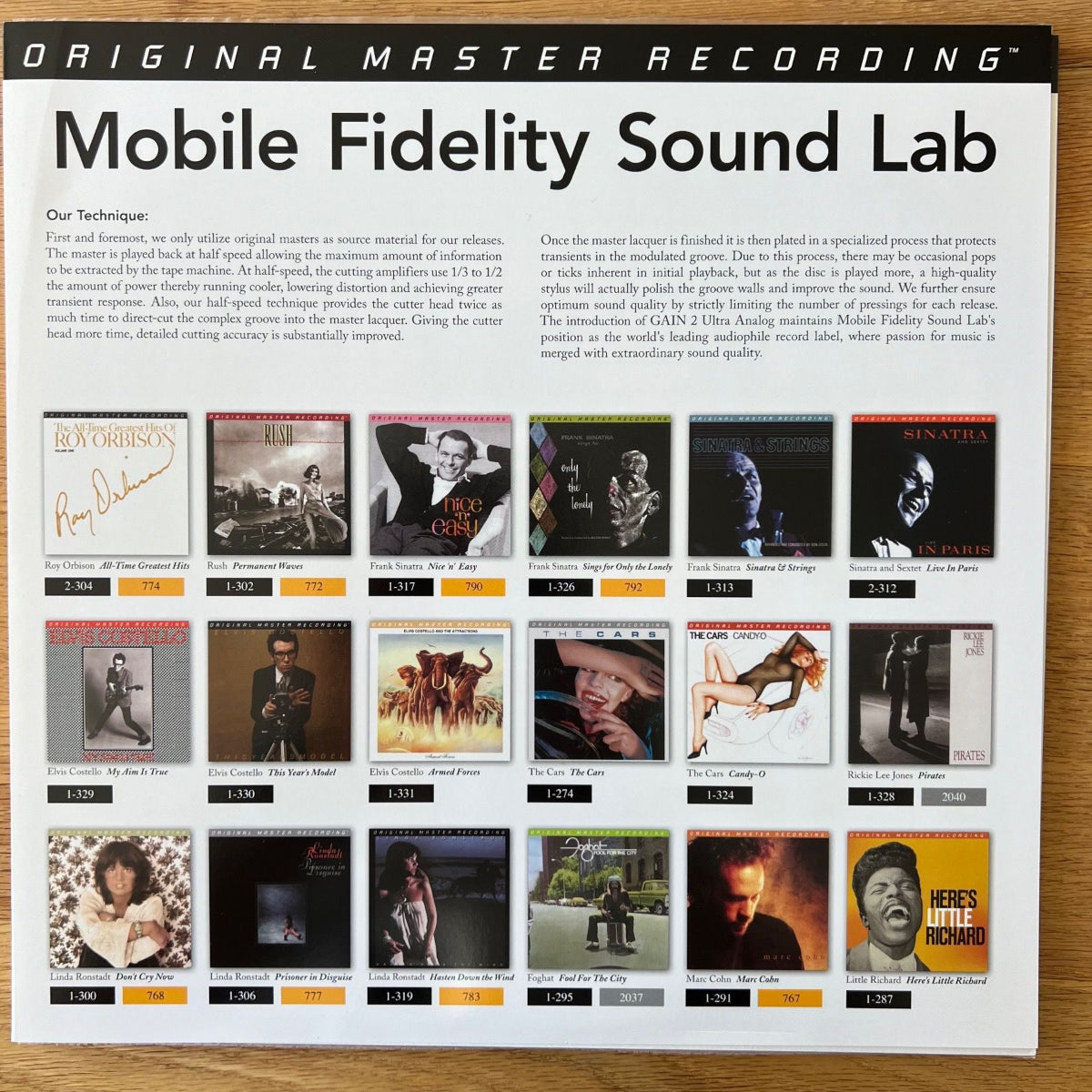 Cars - Shake It Up / Audiophile MFSL 2009 - (Mint/Mint)