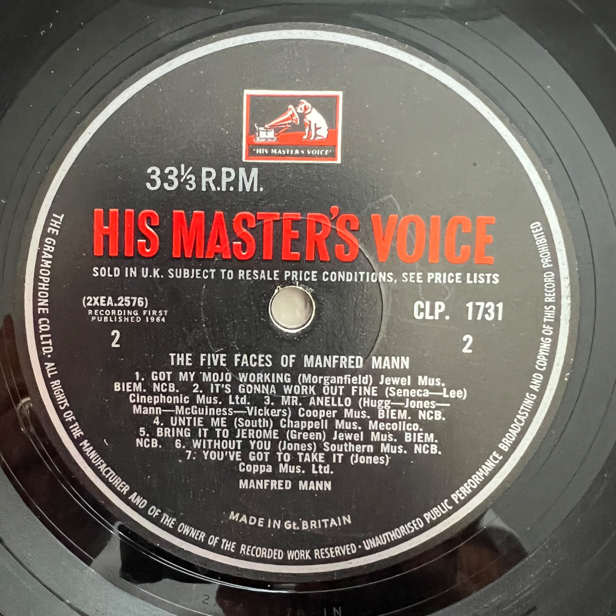 Manfred Mann - The Five Faces Of Manfred Mann / 1. UK-Press. 1964 - (M-/VG+)