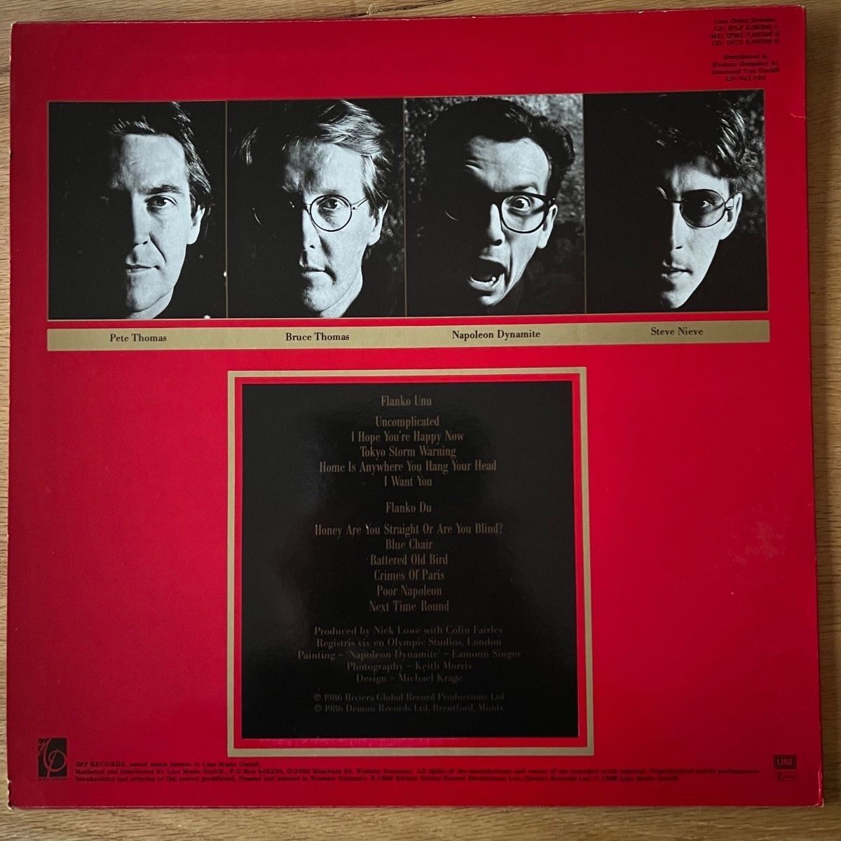 Elvis Costello & The Attractions - Blood & Chocolate / 1. D-Press. 1986 - White Vinyl - (M-/M-)