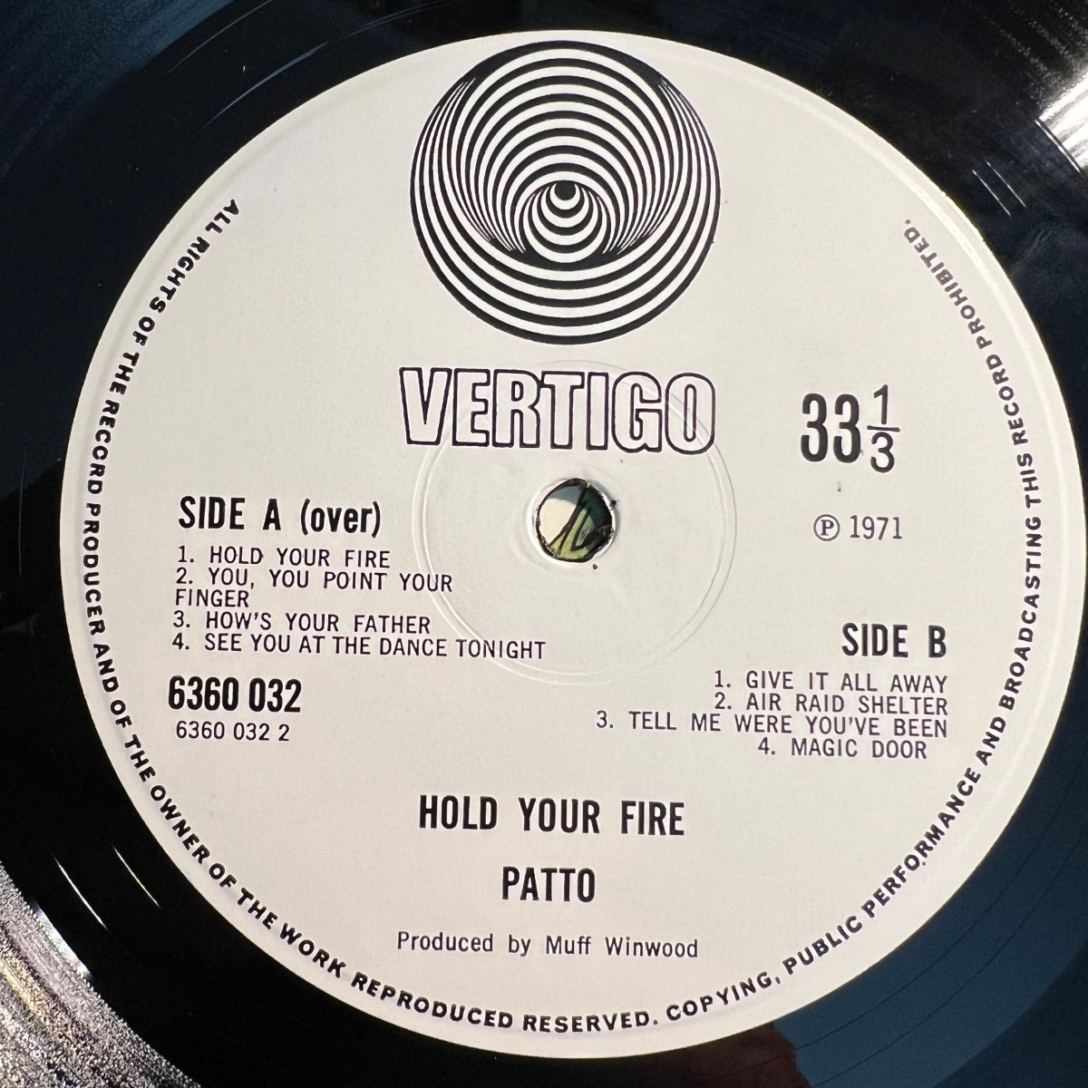 Patto - Hold Your Fire / 1st UK Press. 1971 - Gimmix Fold-Out Cover - (M-/VG+)
