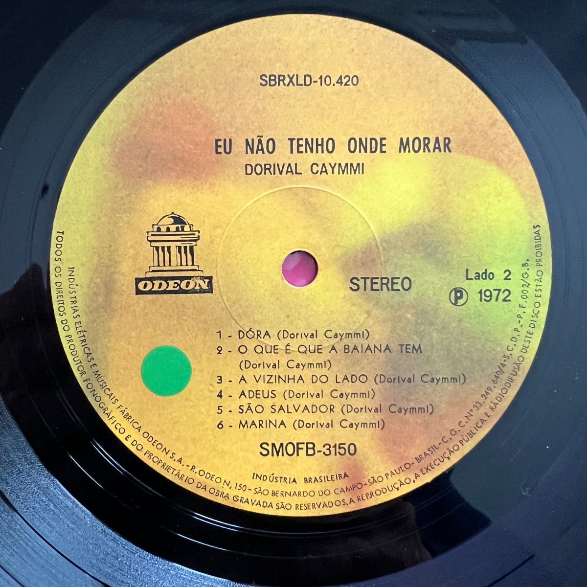 Dorival Caymmi - Eu Não Tenho Onde Morar / Brasil-Press. 1972 - (M-/VG++)