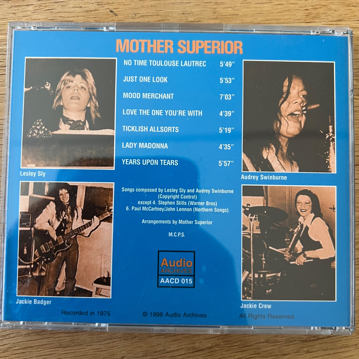 Mother Superior - Same / CD - 1st UK Press. 1996 on CD - (M-/M-)