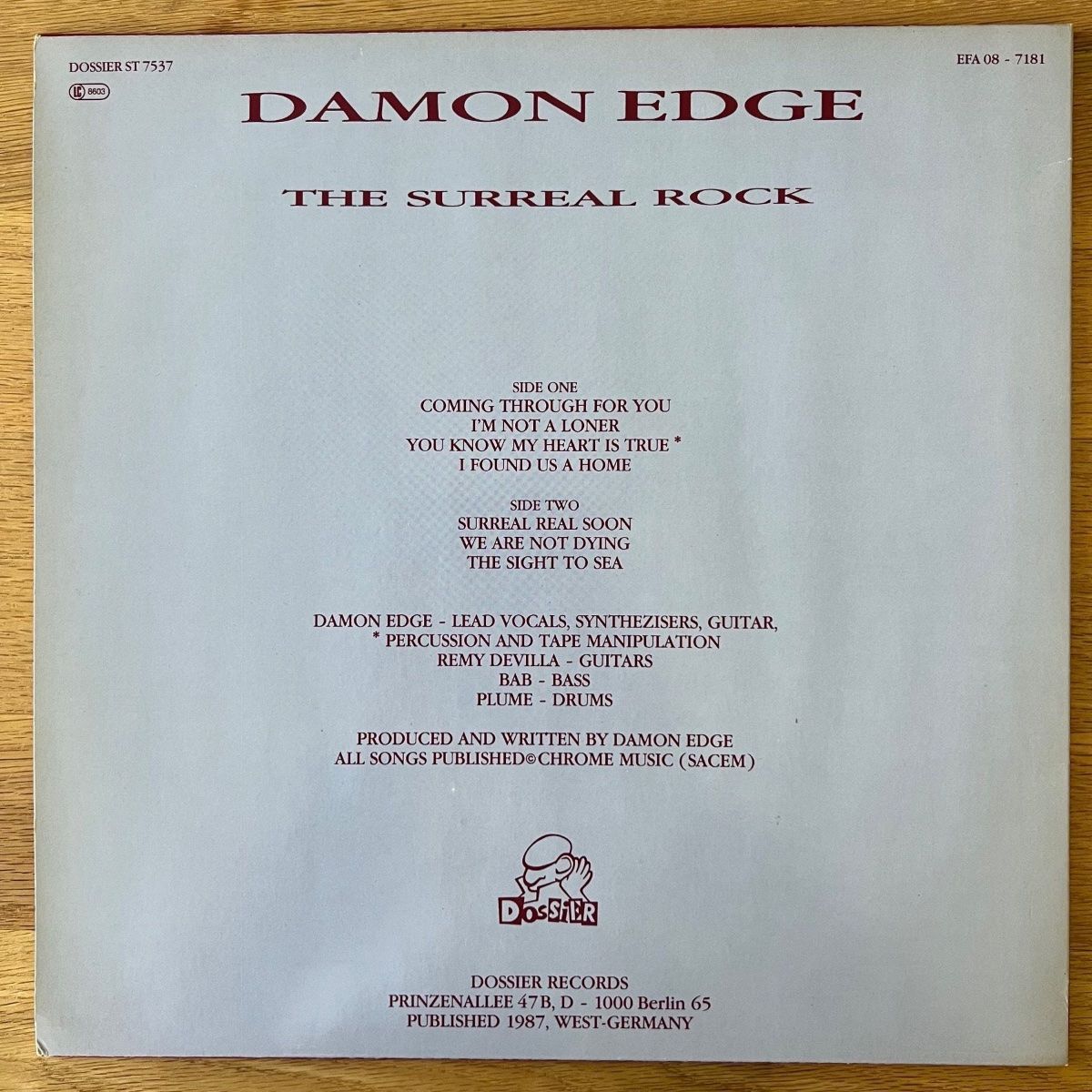 Damon Edge - The Surreal Rock / 1. D-Press. 1987 - (M-/VG++)