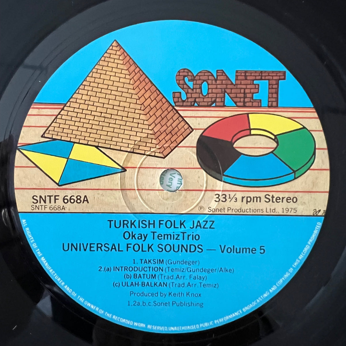 Okay Temiz Trio - Turkish Folk Jazz / D-Press. RE von 1975 - (VG++/M-)