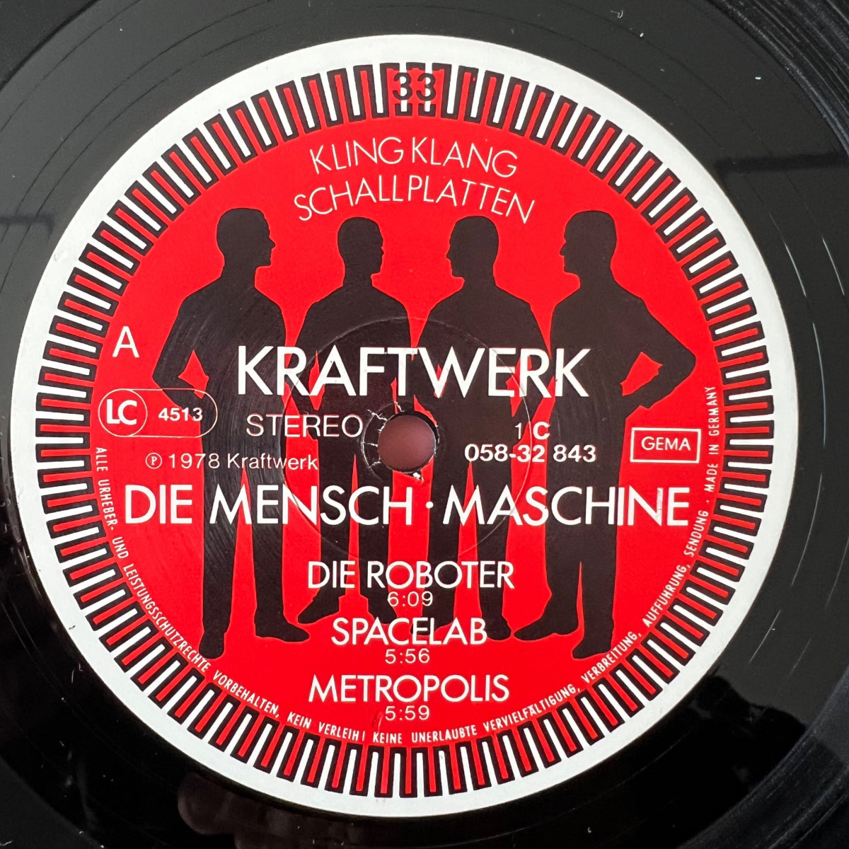 Kraftwerk - The Man-Machine / 1. D-Press. 1978 - (M-/M-)