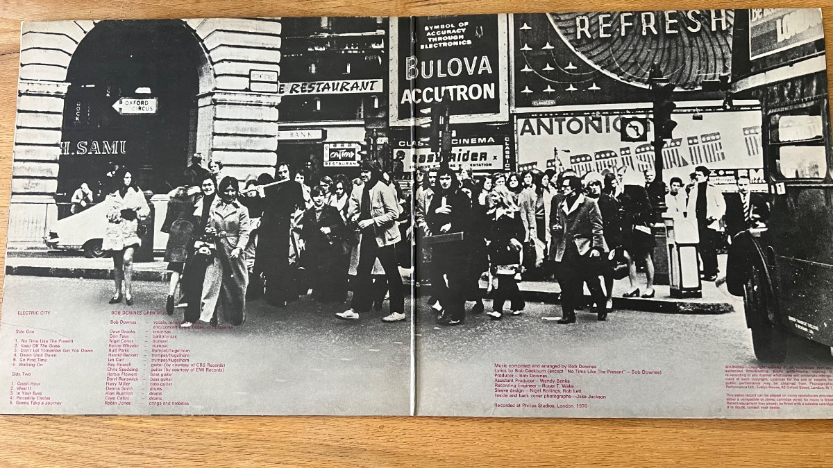 Bob Downes Open Music - Electric City / 1er Royaume-Uni 1970 - (M-/VG++)