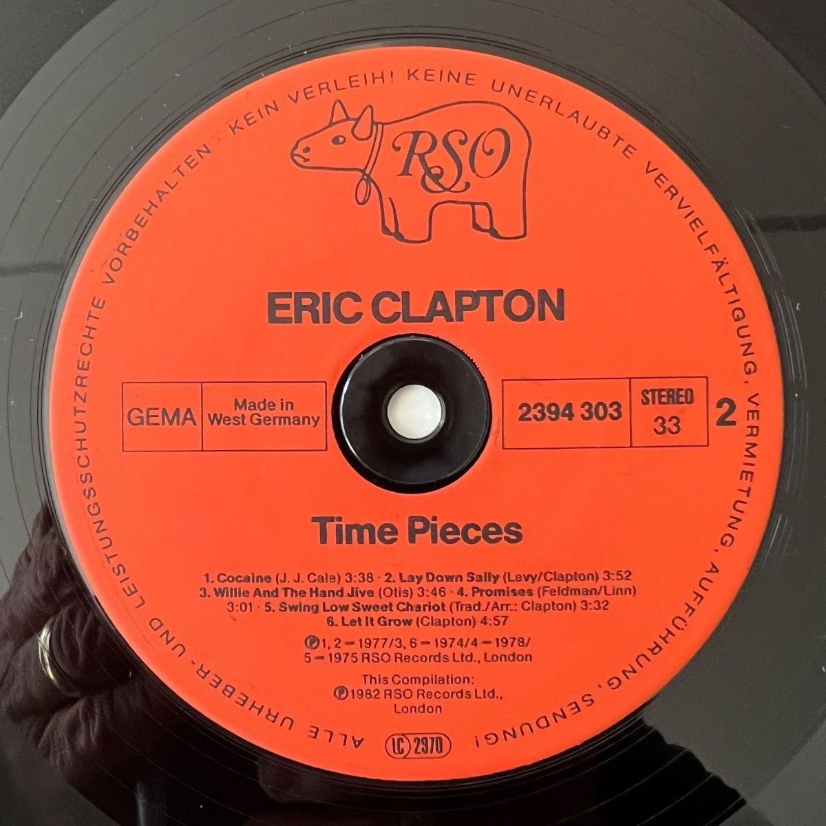 Eric Clapton - Time Pieces / 1. D-Press. 1982 - (M-/VG++)