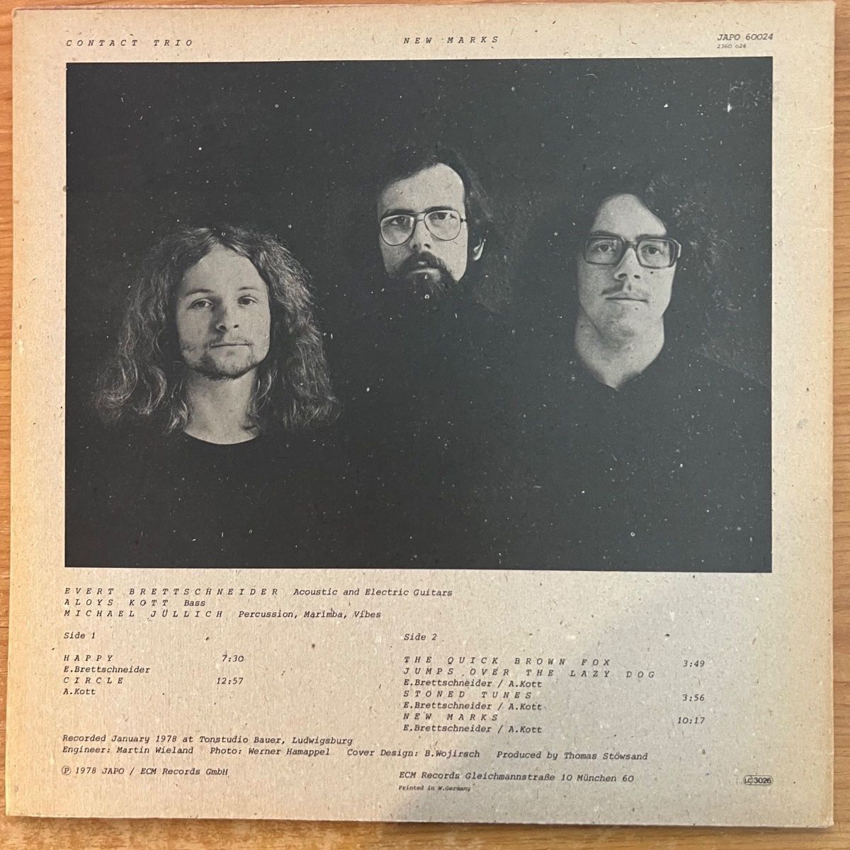 Contact Trio - New Marks / 1. D-Press. 1978 - (M-/M-)