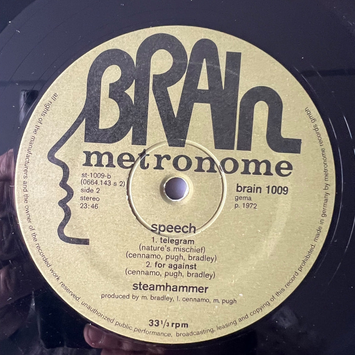 Steamhammer - Speech / 1. D-Press. 1972 - (M-/VG++)