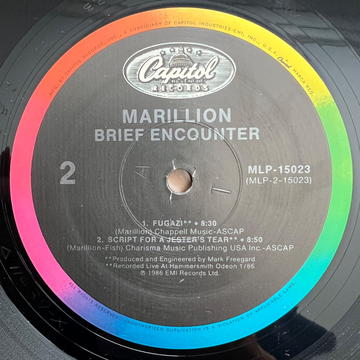 Marillion - Brief Encounter / 1. US-Press. 1986 - (M-/VG++)