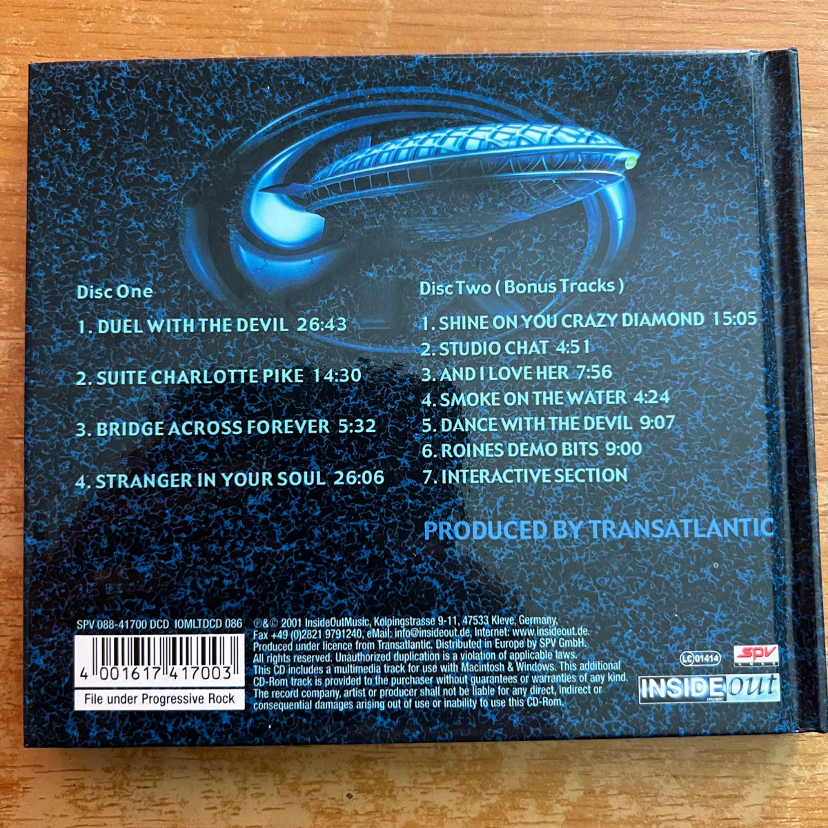 Transatlantic - Bridge Across Forever / 2CD - 1st EU Press. 2001 - Limited Edition - Digipak - (M-/M-)