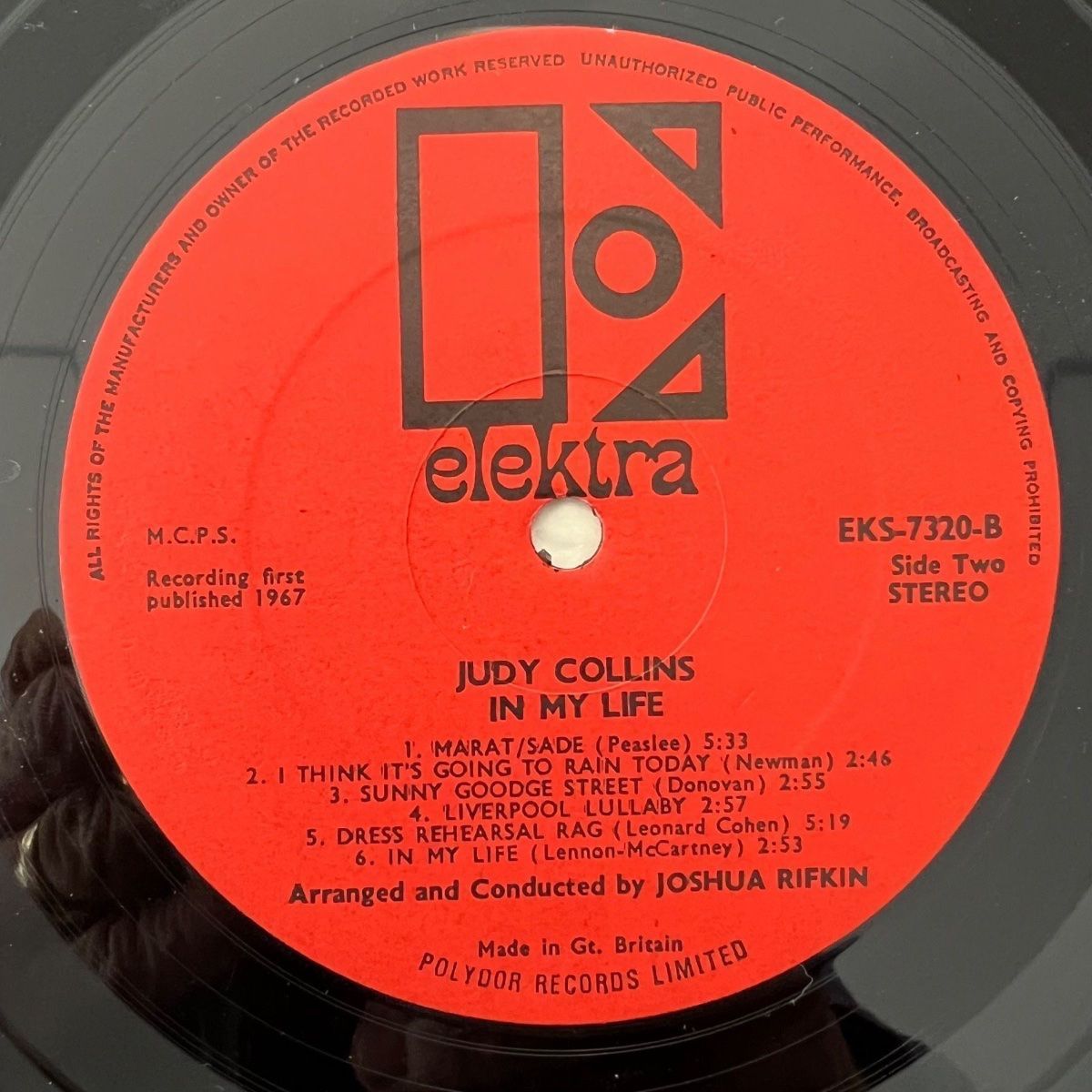Judy Collins - In My Life / 1. Presses britanniques. 1967 - (M-/M-)