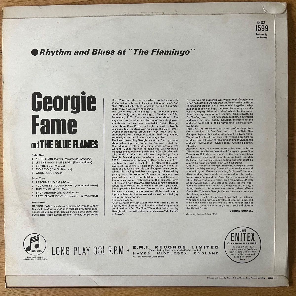 Georgie Fame - Rhythm And Blues At The Flamingo / 1. UK-Press. 1964 - (M-/VG++)