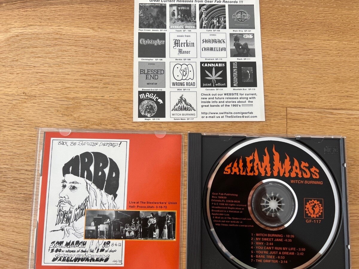 Salem Mass - Witch Burning / CD - 1st US Press. on CD 1998 - (M-/M-)