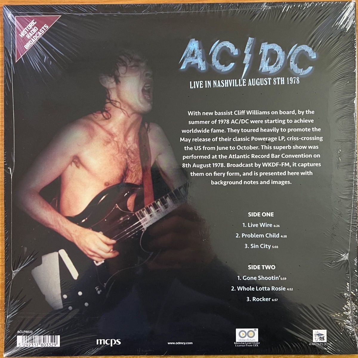 AC/DC - Live In Nashville 1978 / 1. EU-Press. 2016 - (Mint/Mint Sealed)