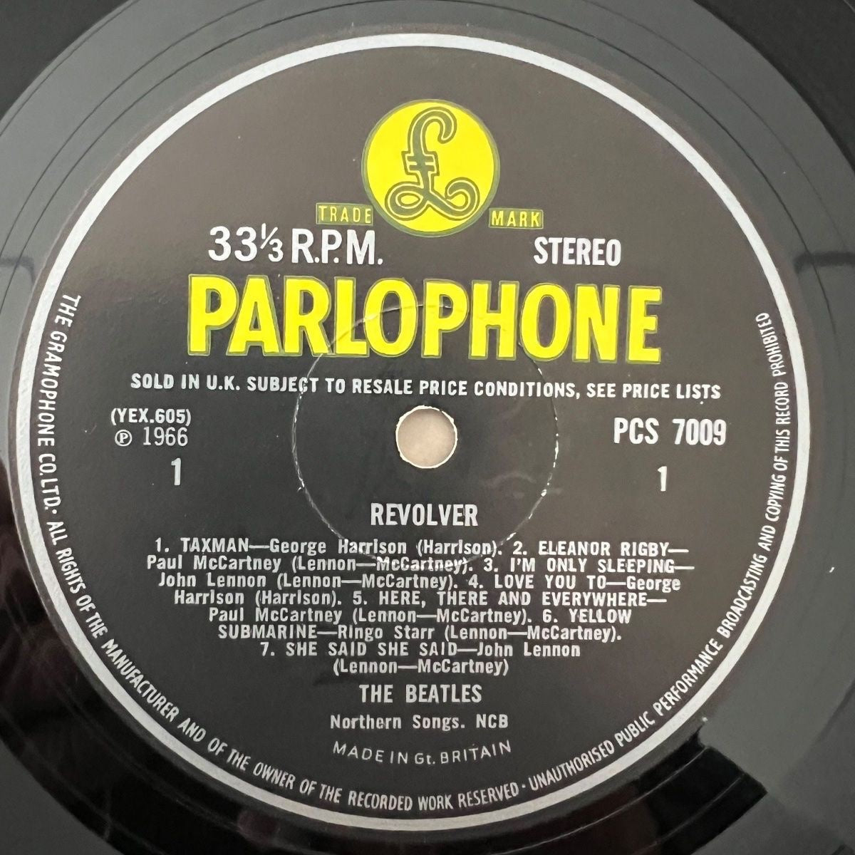Beatles - Revolver / 1re édition britannique. 1966 - (VG++/VG++)