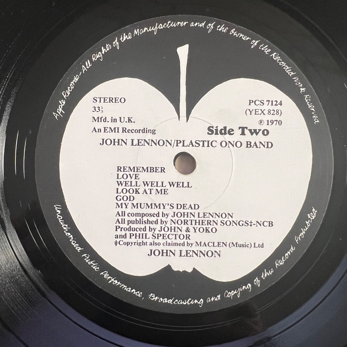 John Lennon, Plastic Ono Band - Same / 1. UK-Press. 1970 - (VG++/M-)