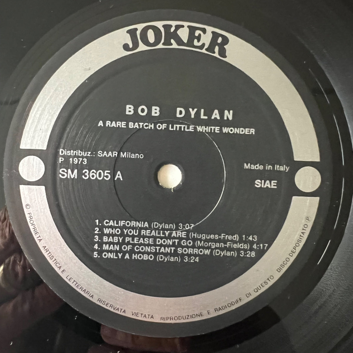 Bob Dylan - A Rare Batch Of Little White Wonder Vol. 1 / 1. Italy-Press. 1981 - (M-/M-)