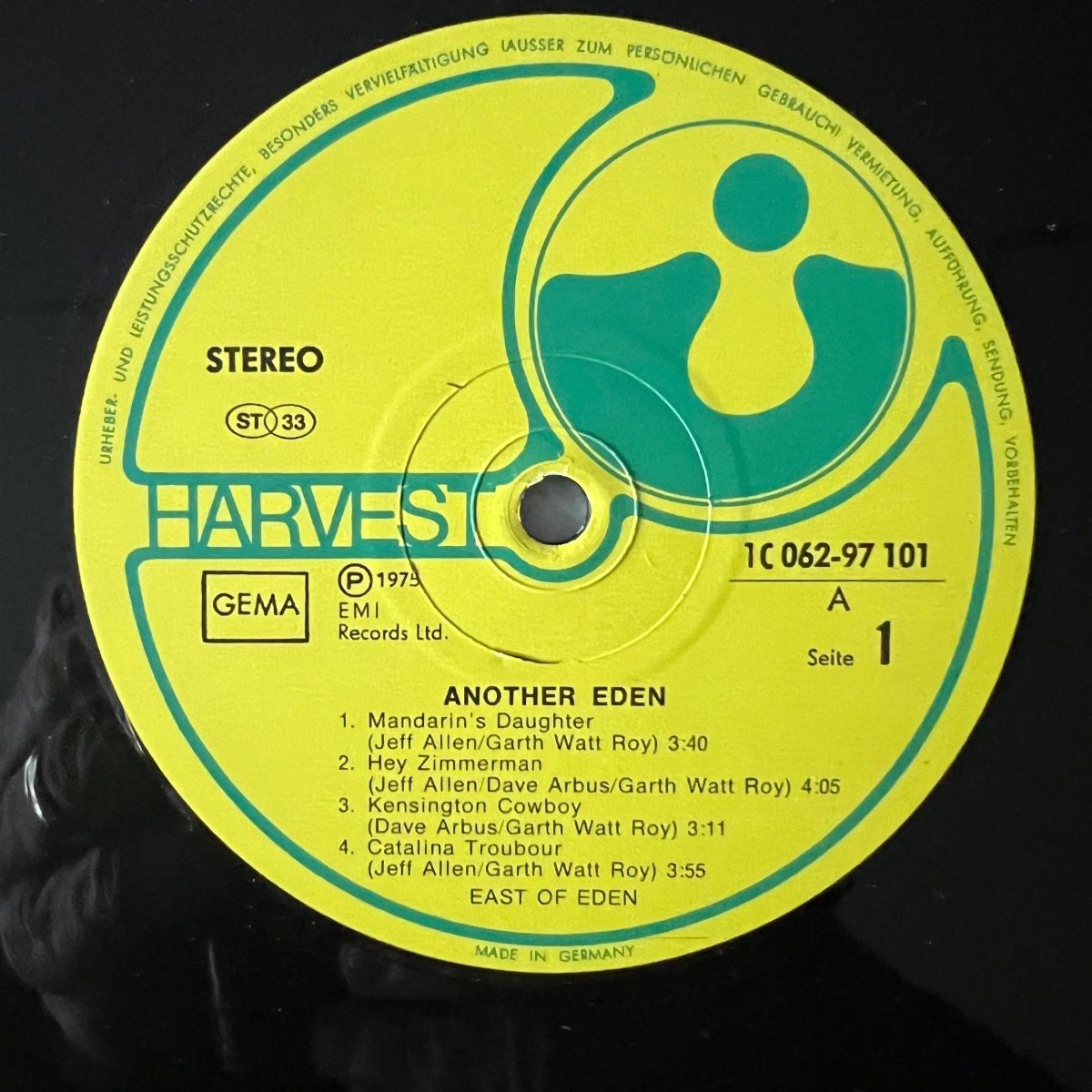 À l'est d'Eden - Another Eden / 1. D-Press. 1975 - (M-/VG+)