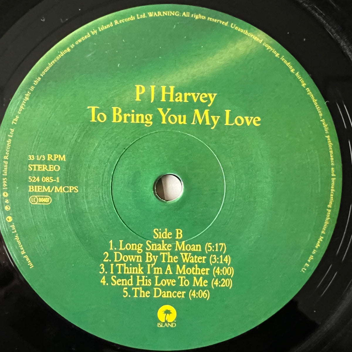 PJ Harvey - To Bring You My Love / EU Press. 1995 - (Mint/Mint)