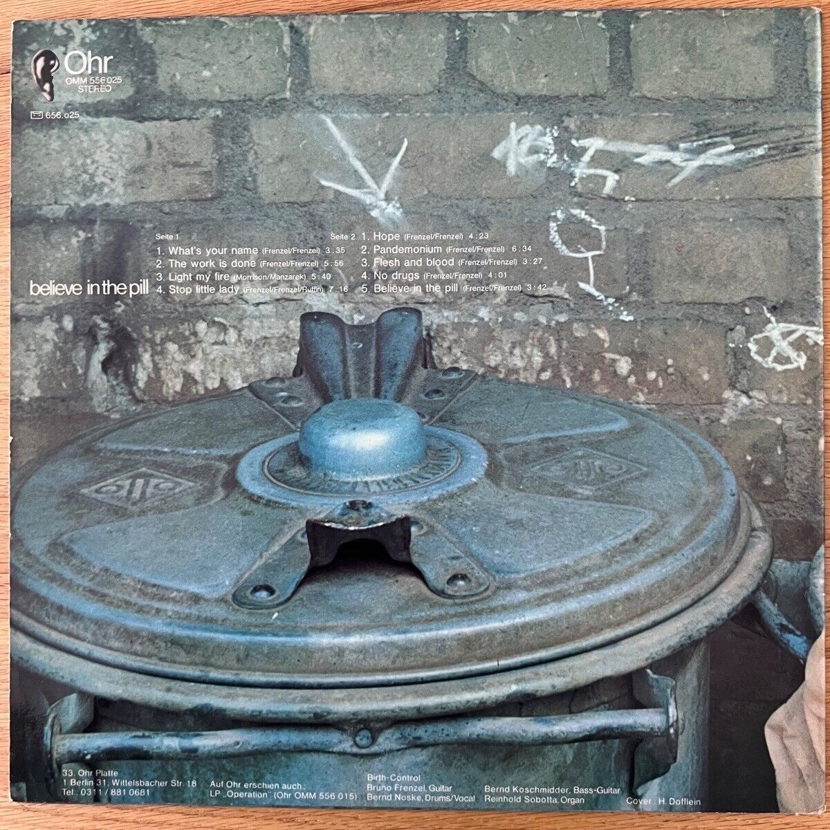 Birth Control - Believe In The Pill / 1. D-Press. 1972 - (VG++/M-)