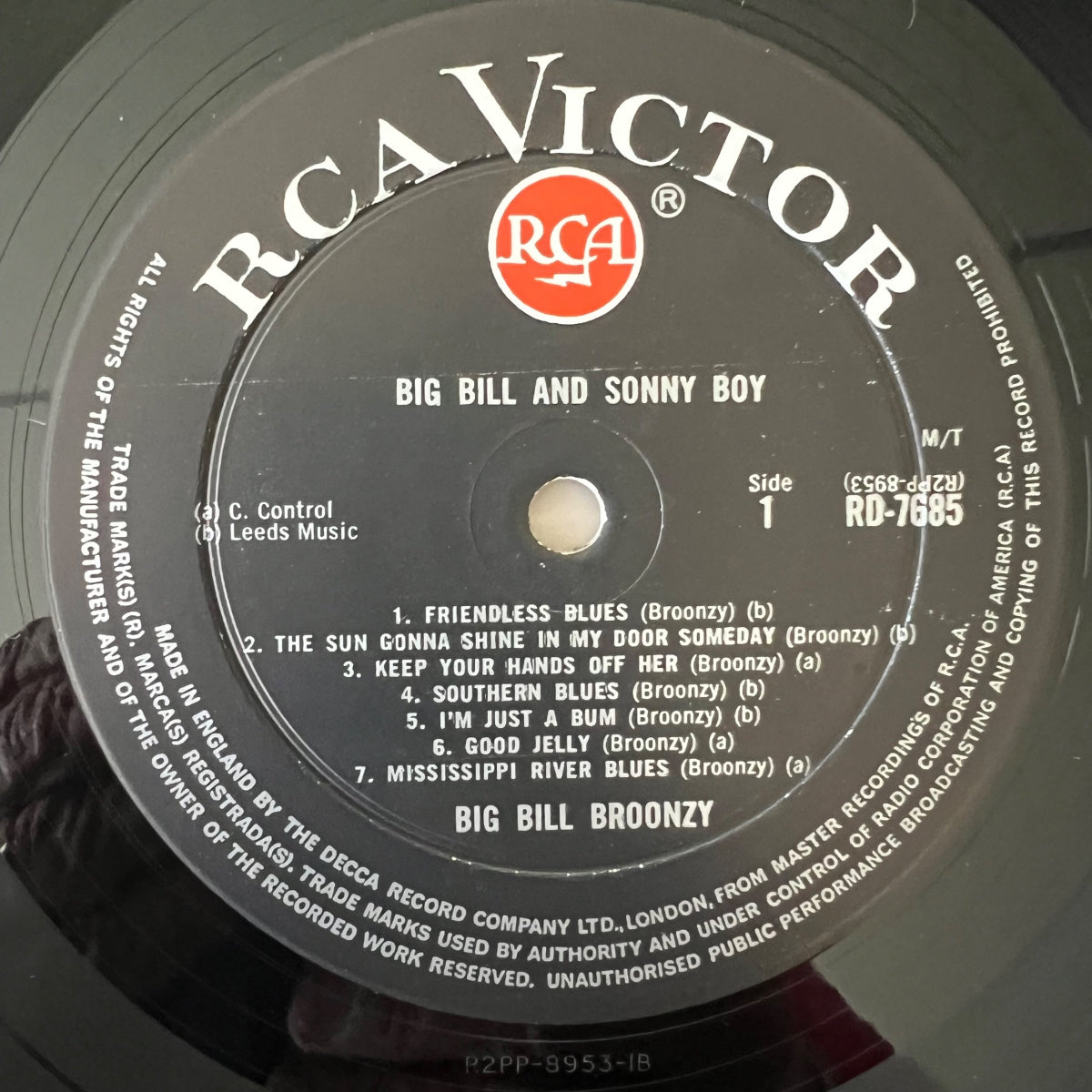 Big Bill Broonzy & Sonny Boy Williamson - Big Bill & Sonny Boy / 1st UK Press. 1964 - Mono - (M-/VG++)