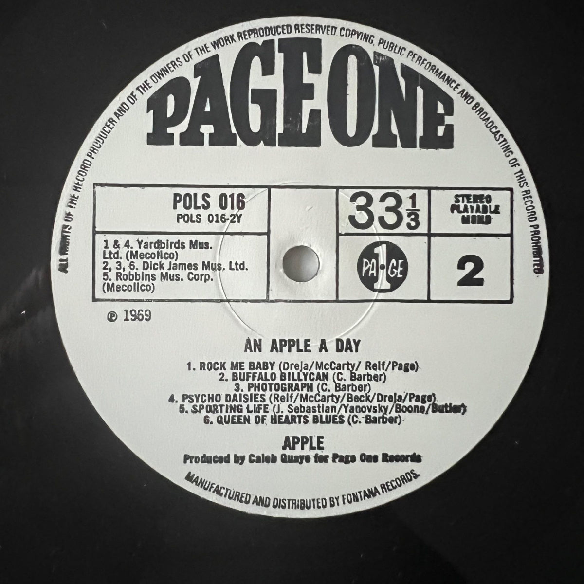 Apple - An Apple A Day / Reissue - Toller 60's Rock (M-/VG+)
