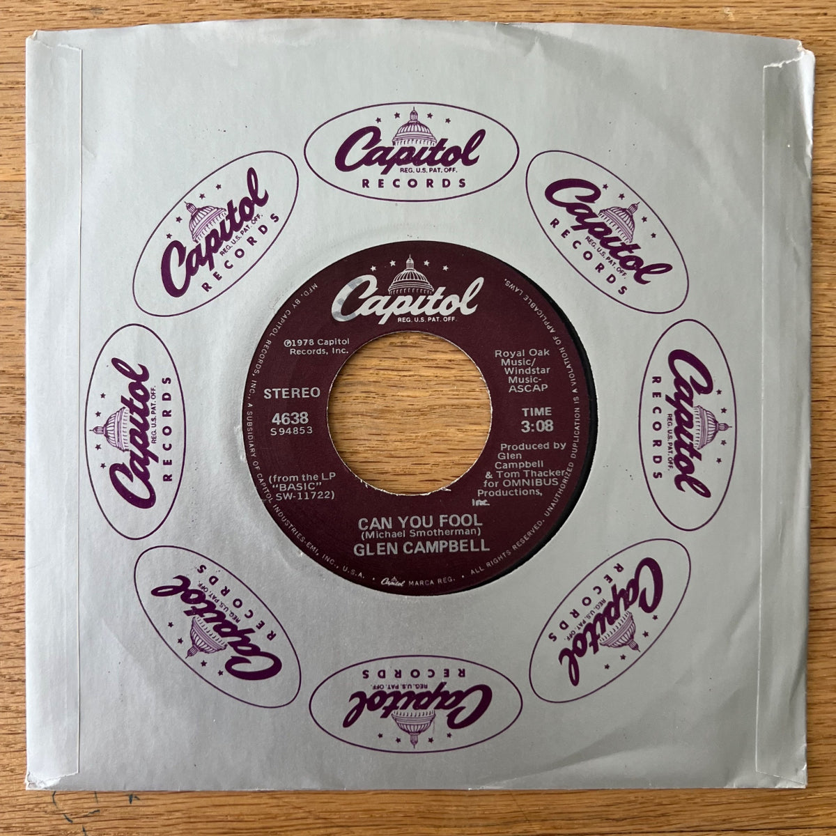 Glen Campbell - Can You Fool / 1. US-Press. 1978 - (M-/VG+)