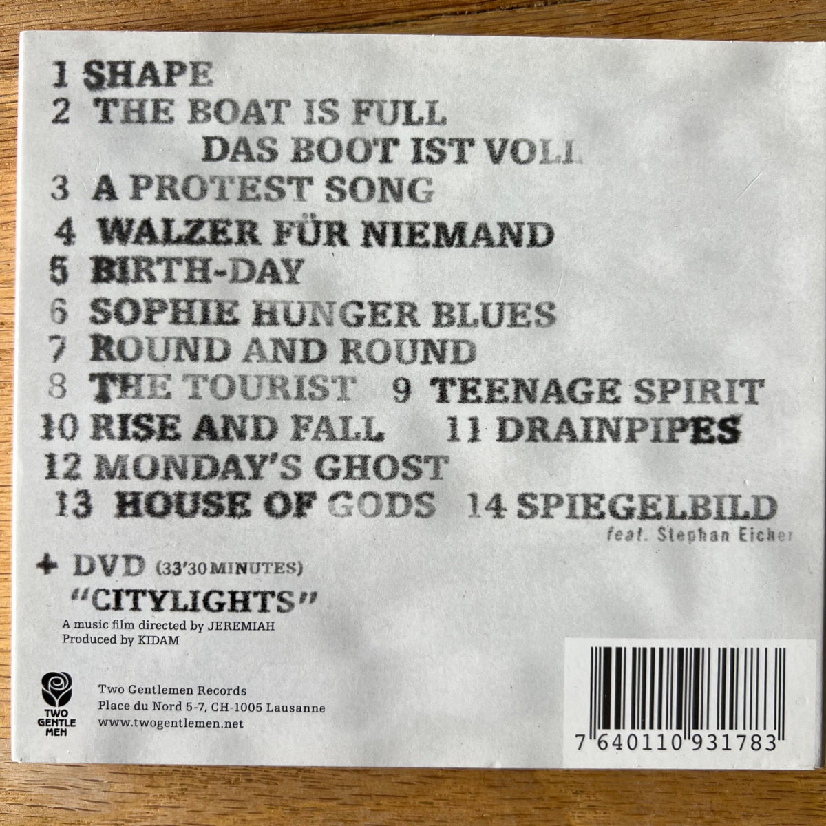 Sophie Hunger - Monday's Ghost / CD & DVD - 1. Swiss 2008 - (M-/M-)