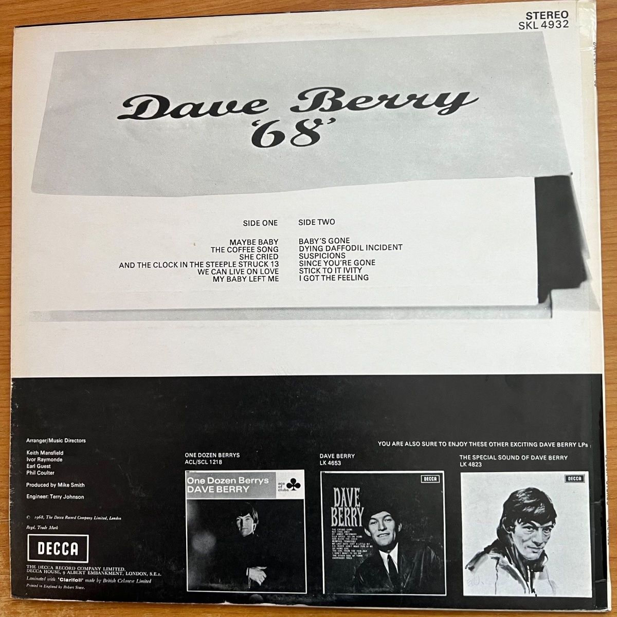 Dave Berry - '68' / 1. UK Press. 1968 - (M-/M-)
