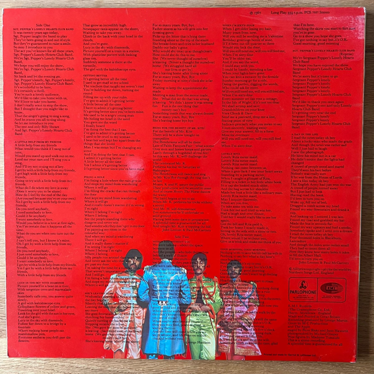 Beatles - Sgt. Pepper's Lonely Hearts Club Band / 1re édition britannique. 1967 - (Valeur VG++/Valeur VG++)