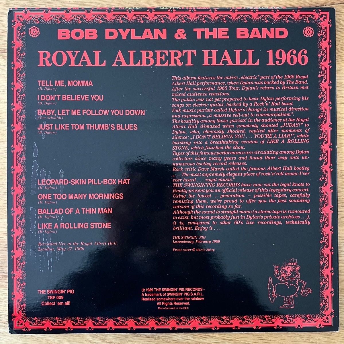 Bob Dylan & The Band - Royal Albert Hall 1966 - (M-/VG++)
