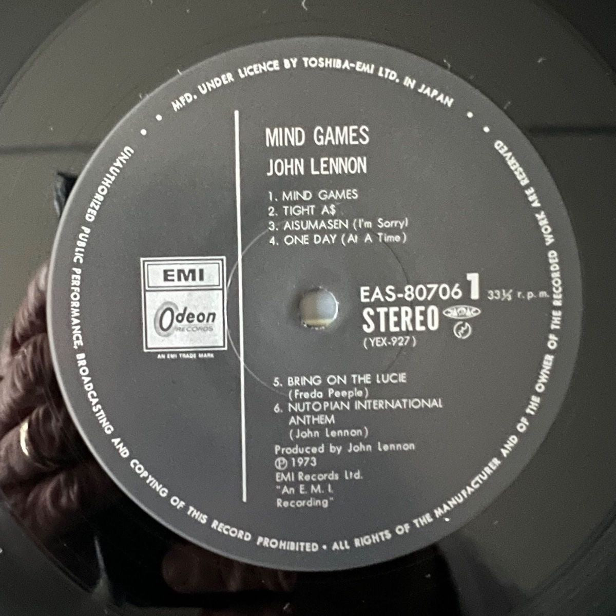 John Lennon - Mind Games / Japan-Press. 1977 - (M-/M-)