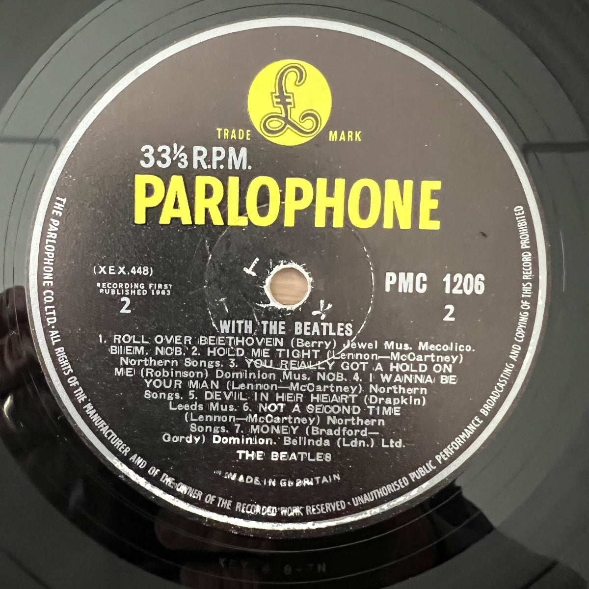 Beatles - With The Beatles / 2. UK Press. 1963 - Mono - (M-/VG+)