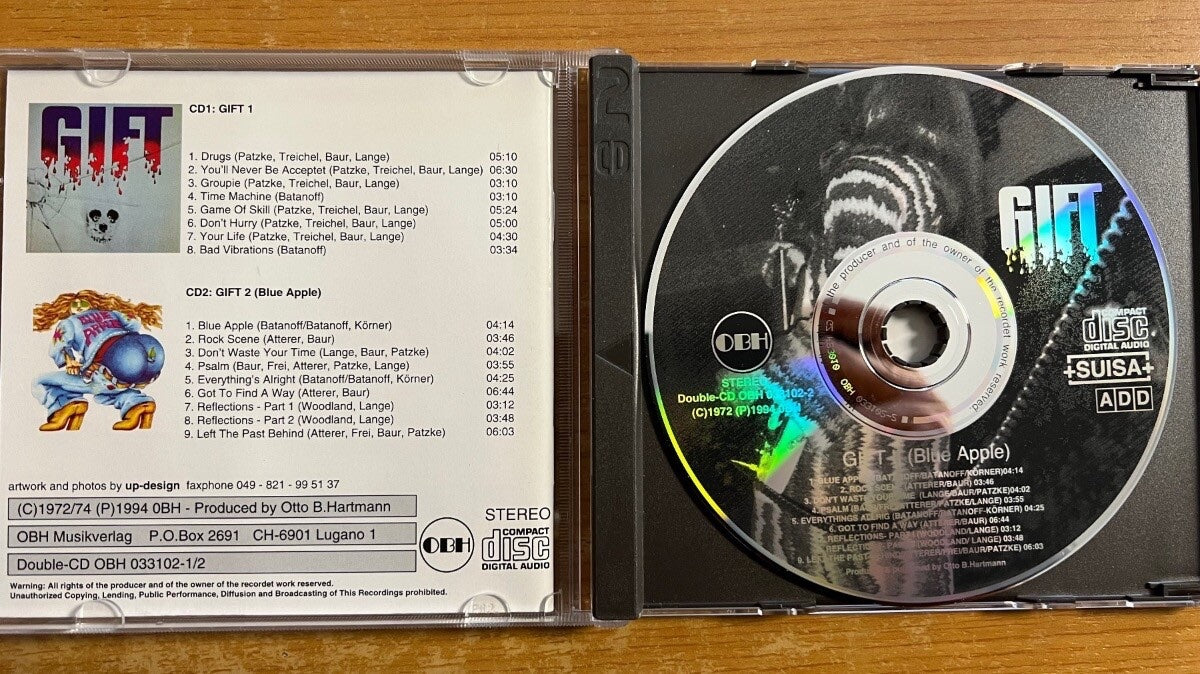Gift - Gift / Blue Apple // 2 CDs - 1st Swiss Edition 1994 - (M-/M-)