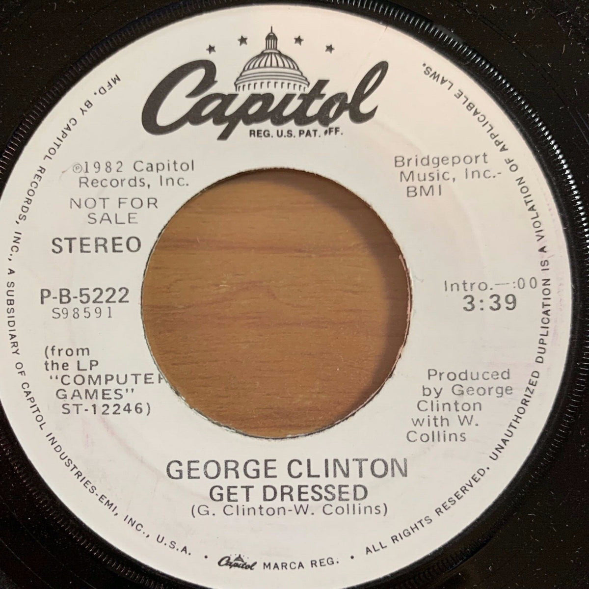 George Clinton - Get Dressed / US-Promo 1982 - (VG++/Neutral)