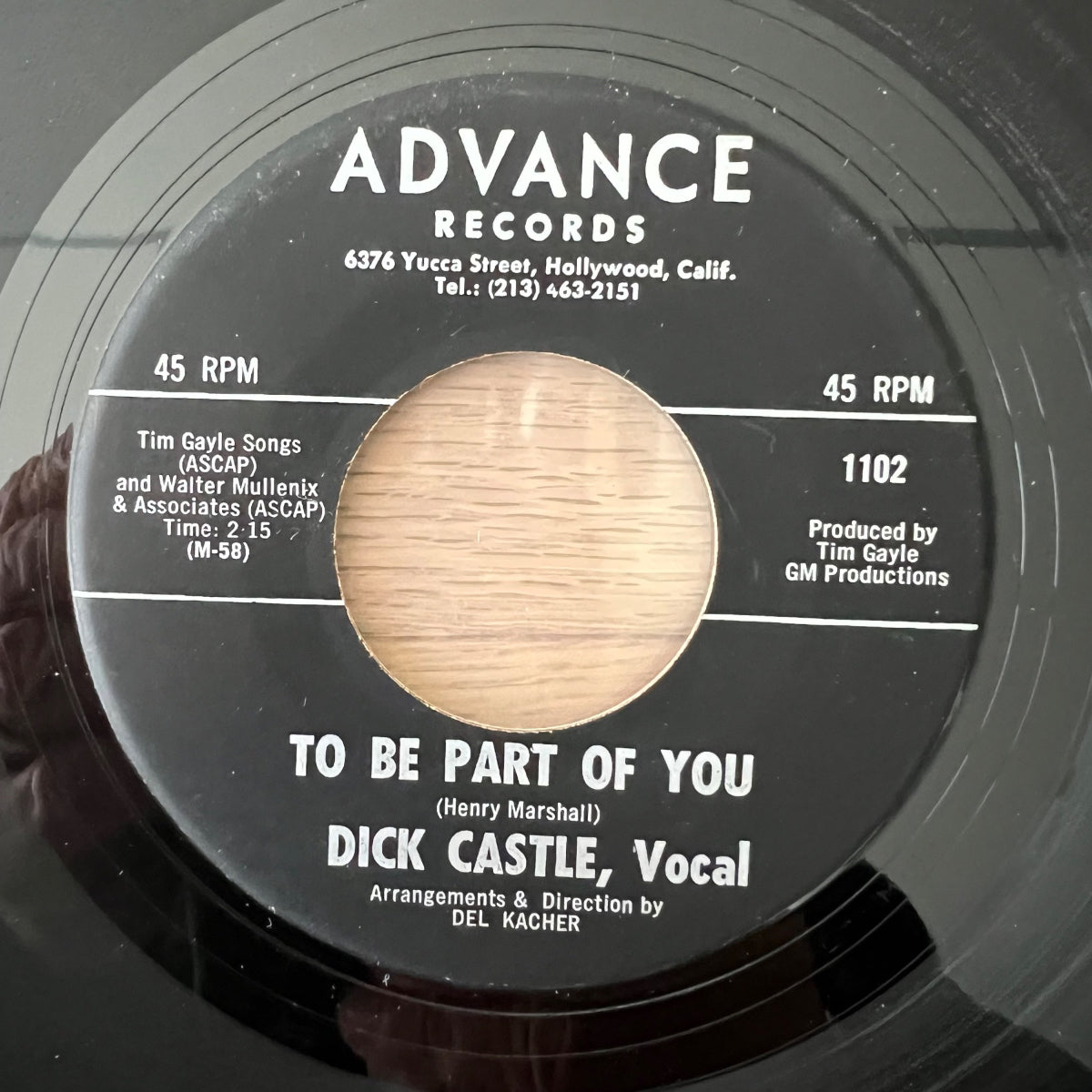 Dick Castle - Tell No One / 1. US-Press. 1968 - (M-/Neutral)