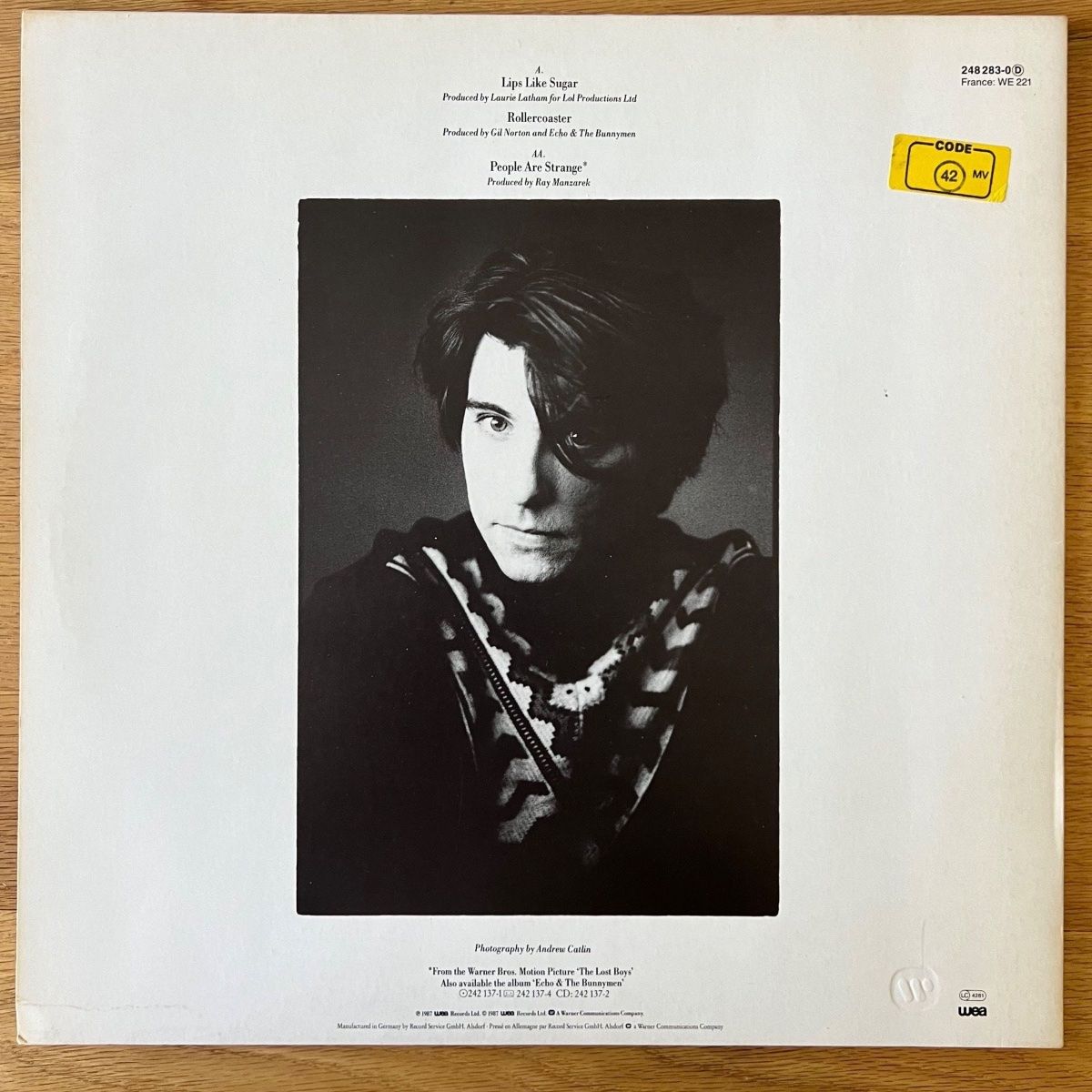 Echo & The Bunnymen - Lips Like Sugar / 12" Maxi - 1st D-Press. 1987 - (M-/VG++)