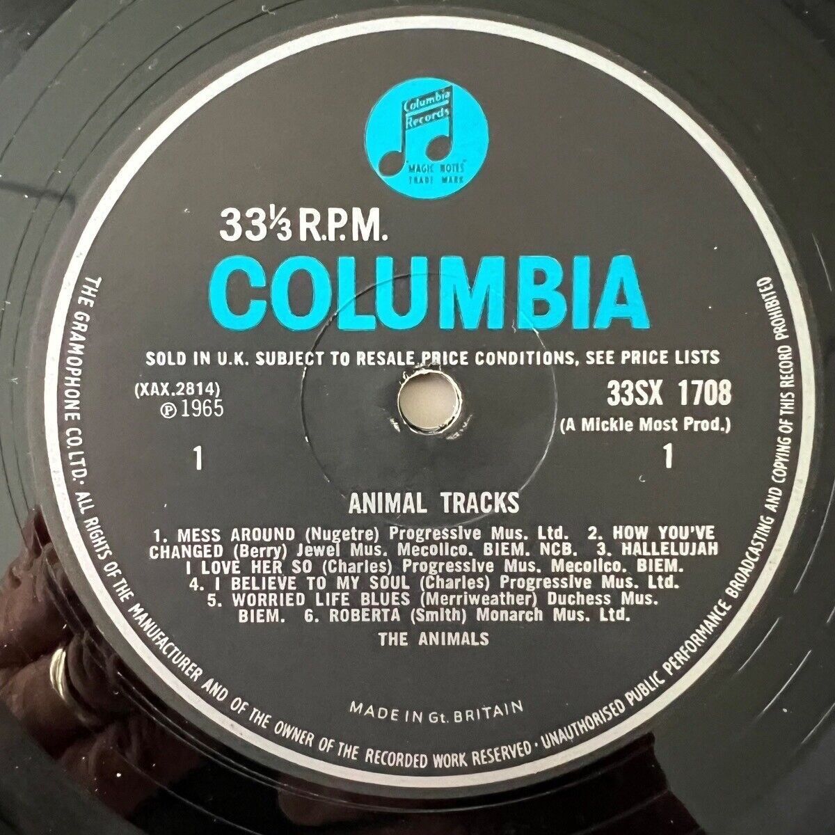 Animals - Animal Tracks / 1. UK-Press. 1965 - Mono - (VG+/VG+)