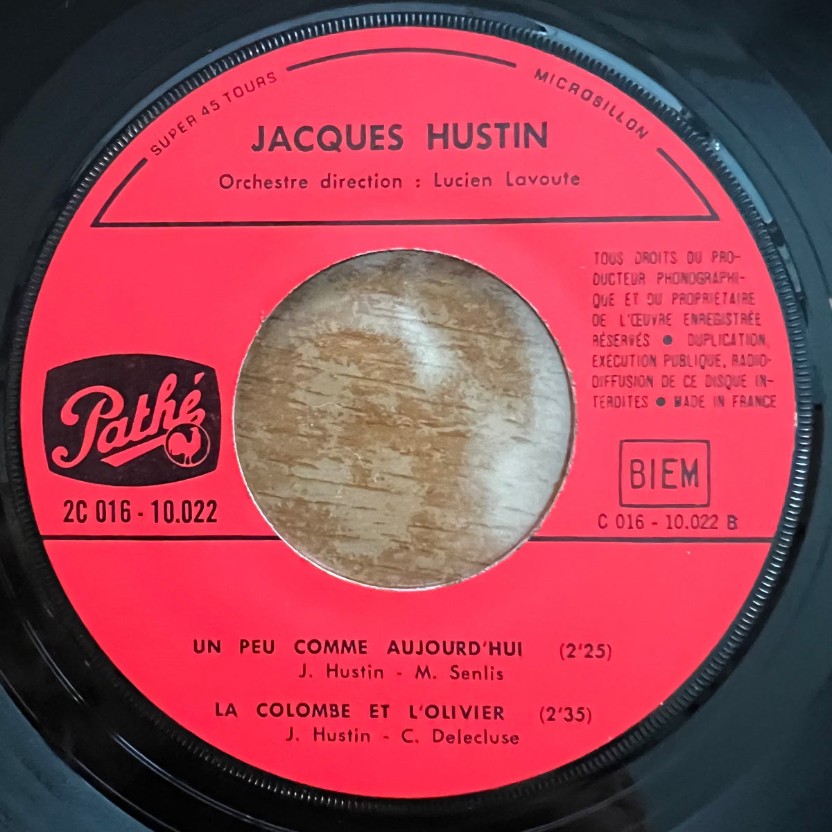 Jacques Hustin - Julie, Coup De Fouire / 7" EP - 1. F 1969 - (M-/VG++)