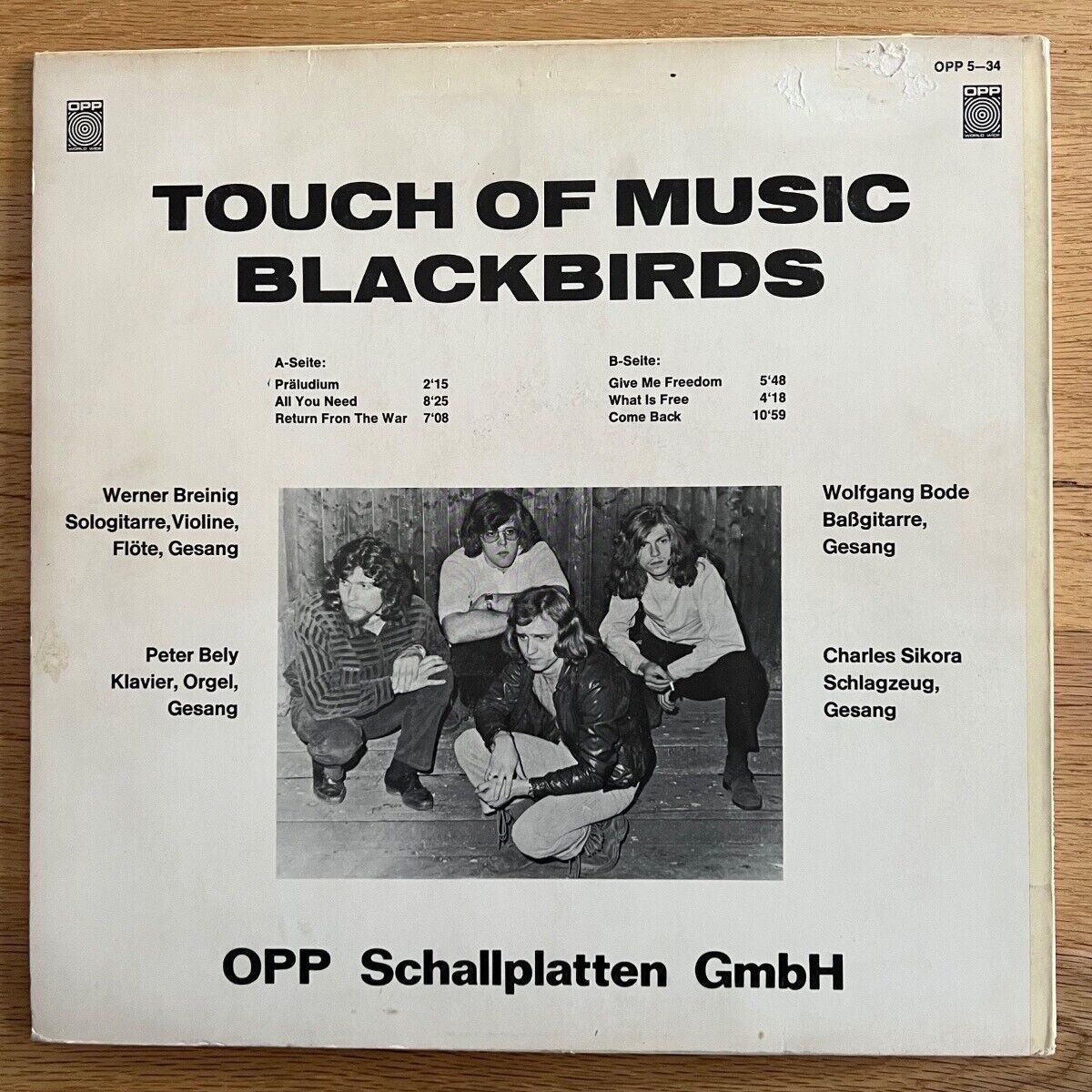 Blackbirds - Touch Of Music / 1. D-Press. 1971 - (VG++/VG+)