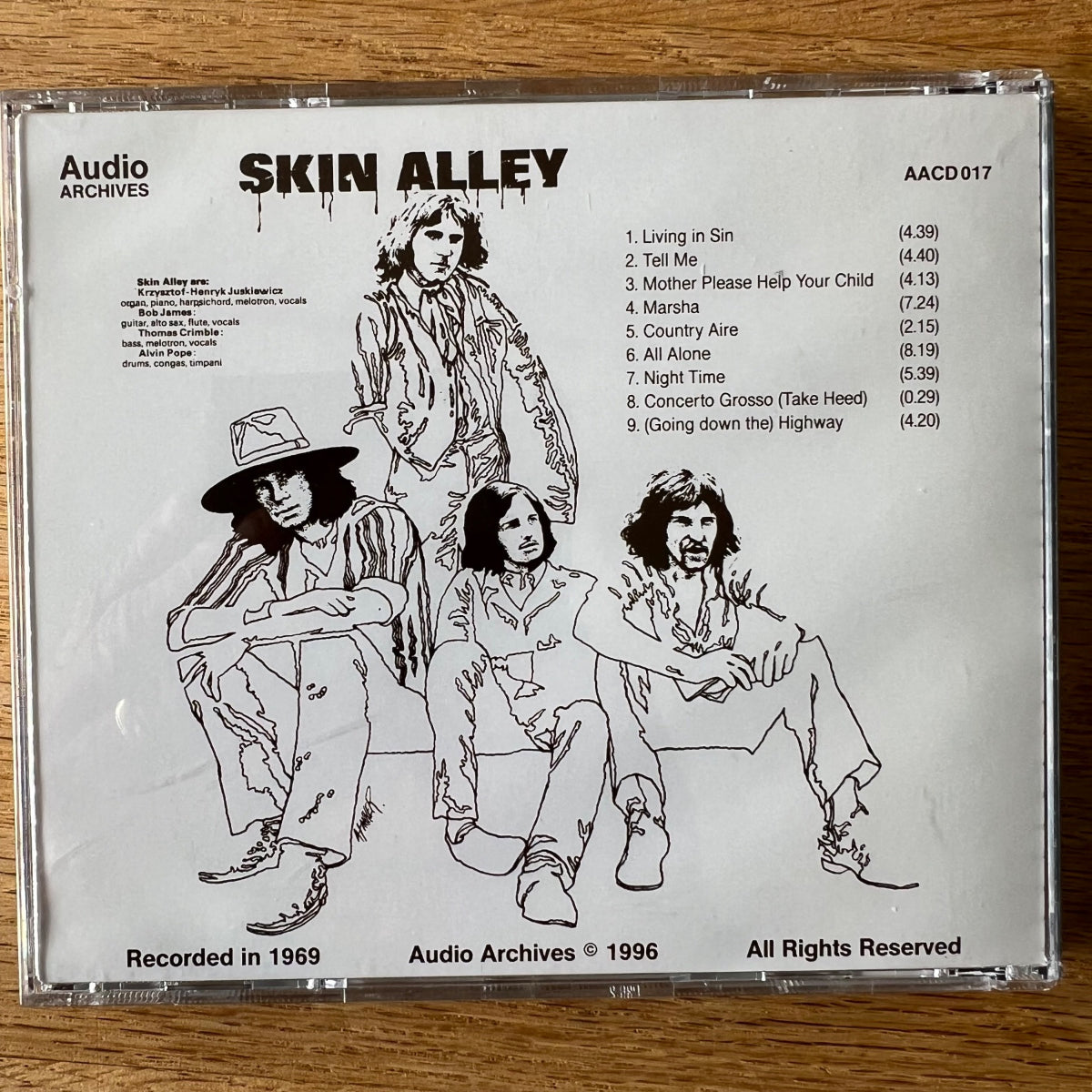 Sin Alley - Same / CD - 1st UK Press. 1996 on CD - (M-/M-)