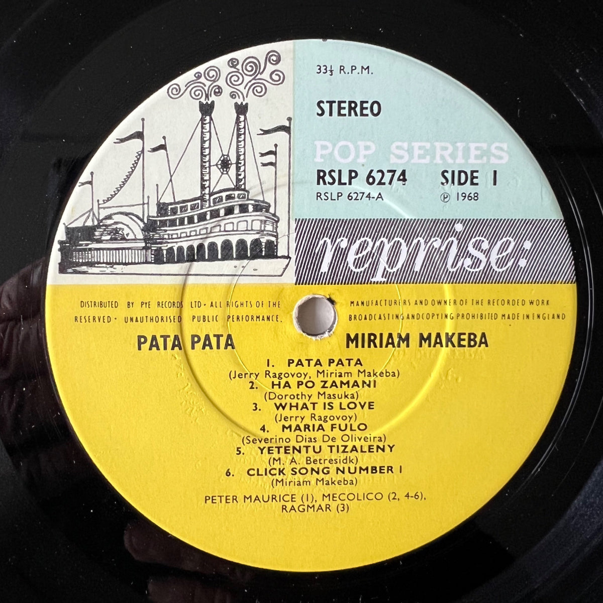 Miriam Makeba - Pata Pata / 1. UK-Press. 1968 - (VG++/VG++)